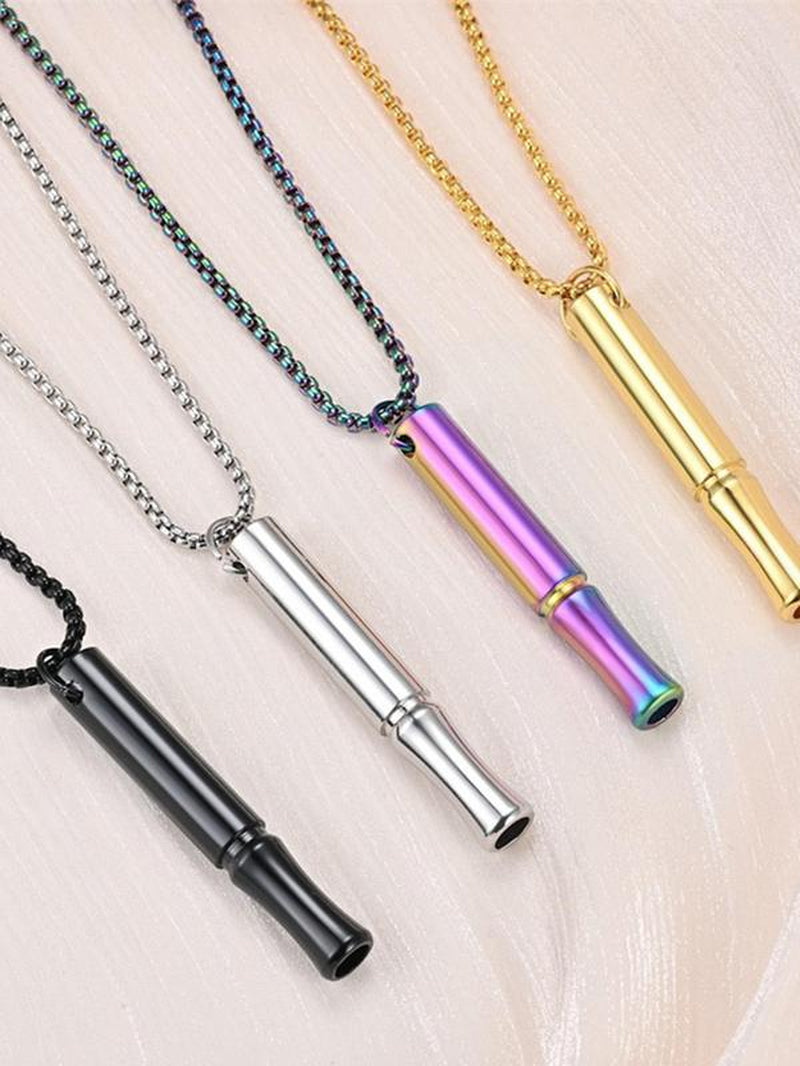 Anti-Anxiety and Stress Relief Pendant Necklace, Fashion Jewelry for Party, Daily Clothing Decor, Trendy Exquisite Jewelry for Gift, Necklaces for Men